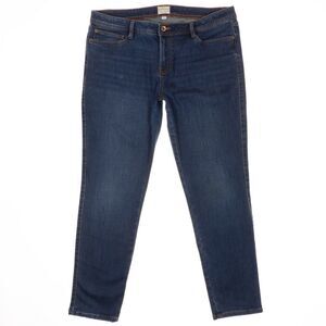 Weatherproof Jeans Womens 12/14 Run Big Slim Straight Fit Denim Stretch 36x28.5